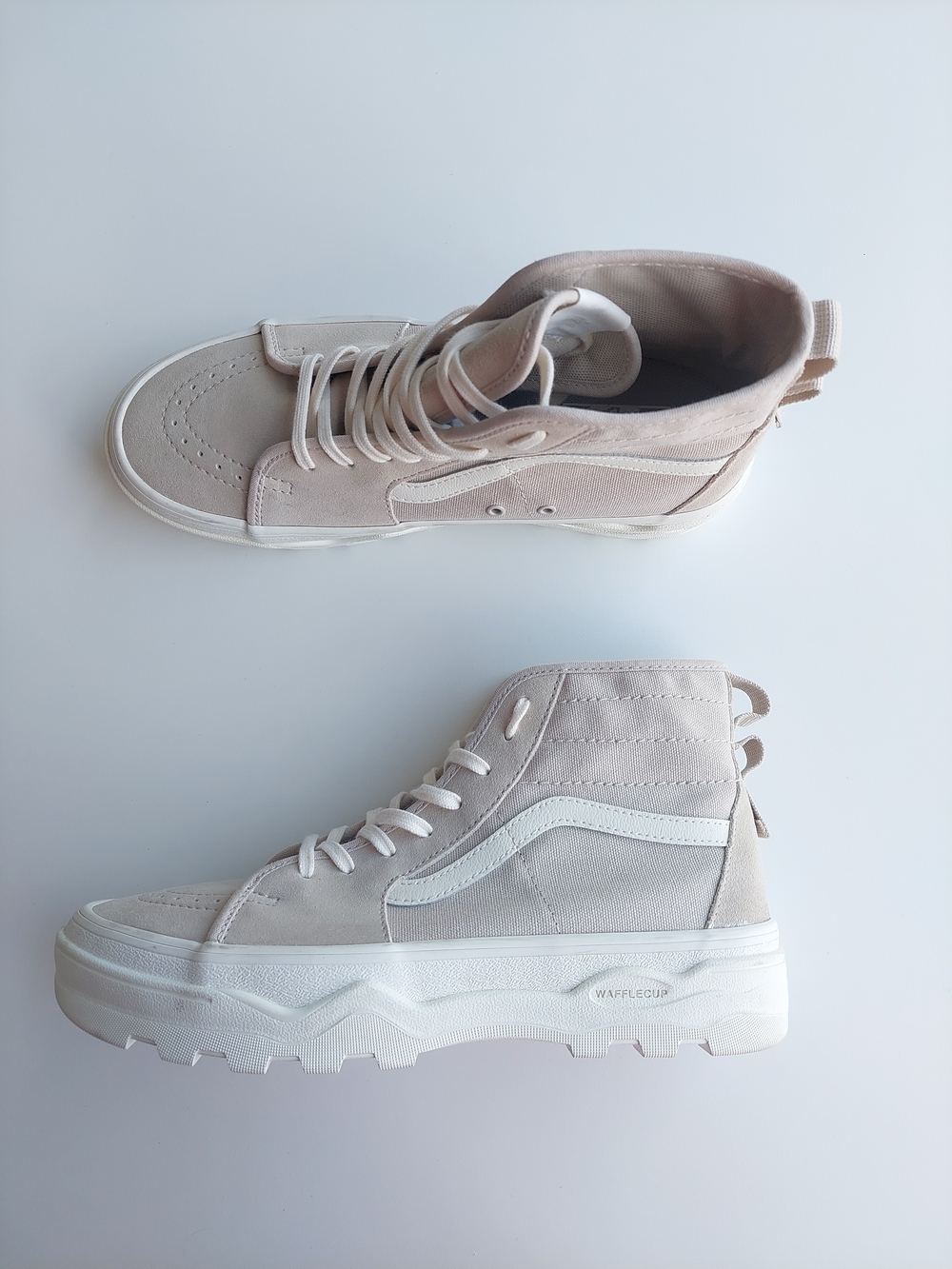 Vans Sentry Sk8-Hi Platform Sneakers Beige White Women's 10 Men's 8.5 Shoes - Picture 7 of 10